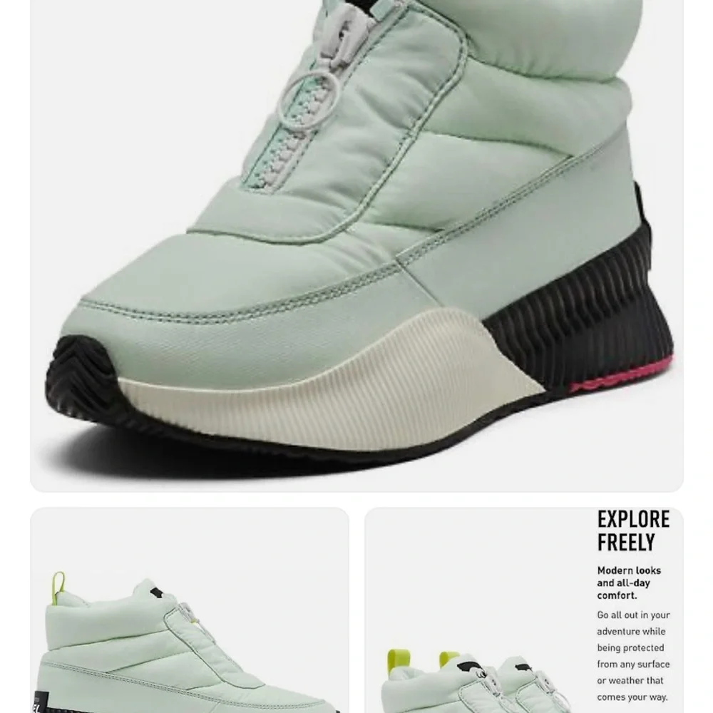 Sorel Women's Out 'N About Puffy Zip Waterproof Boot - Picture 7 of 14